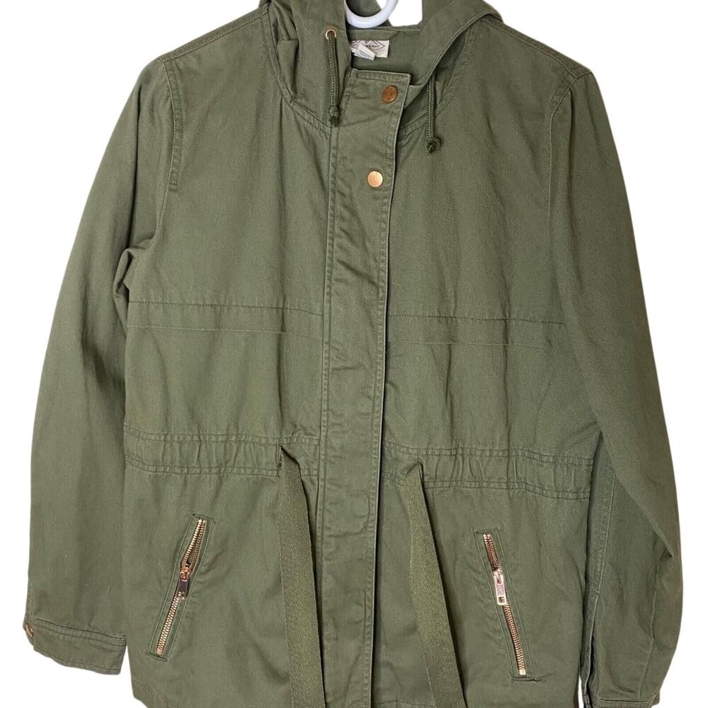 St. Johns Bay Utility Jacket Army Green Y2K Cotton M Gorpcore Casual